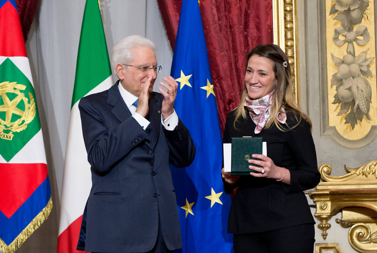 Emanuela Sabbatini riceve l’onorificenza dal Presidente Mattarella